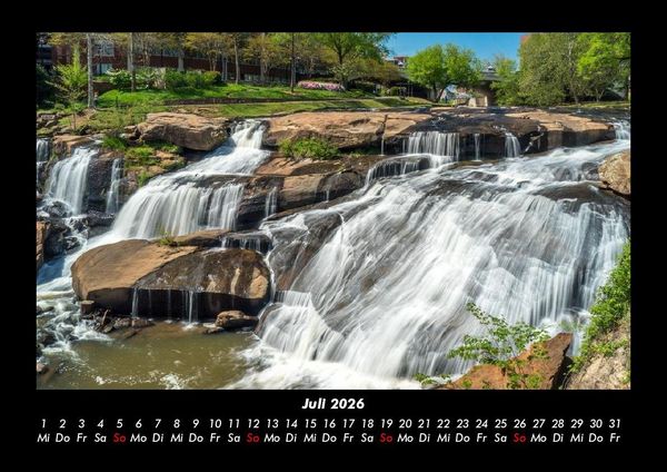 Produktbild: Wasserf&auml;lle 2026 Fotokalender DIN A3