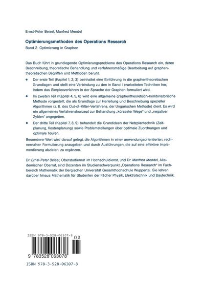 Produktbild: Optimierungsmethoden des Operations Research