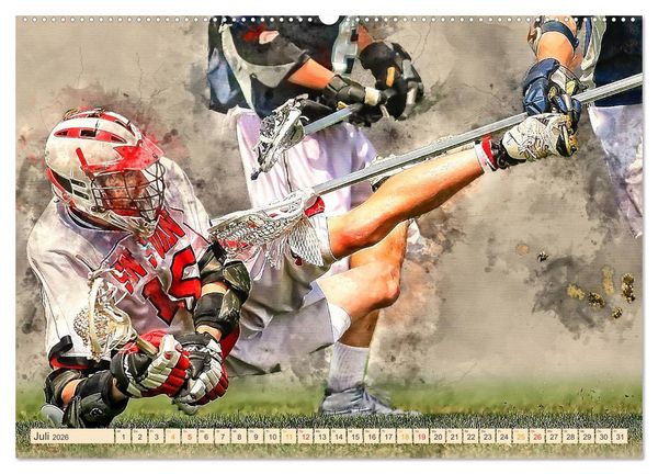 Produktbild: Ich liebe Lacrosse (hochwertiger Premium Wandkalender 2026 DIN A2 quer), Kunstdruck in Hochglanz