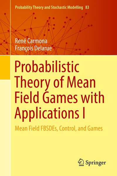 Produktbild: Probabilistic Theory of Mean Field Games with Applications I
