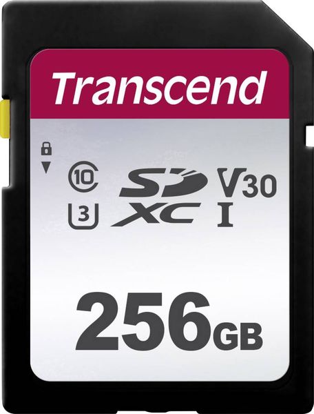 Transcend Premium 300S SDXC-Karte 256GB Class 10, UHS-I, UHS-Class 3, v30 Video Speed Class