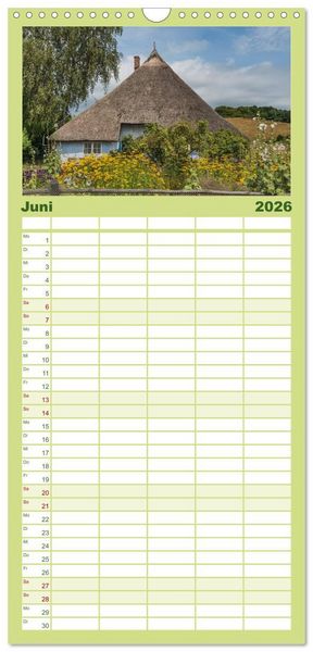 Produktbild: Familienplaner 2026 - Entdeckungen auf der Insel R&uuml;gen mit 5 Spalten (Wandkalender, 21 x 45 cm) CALVENDO