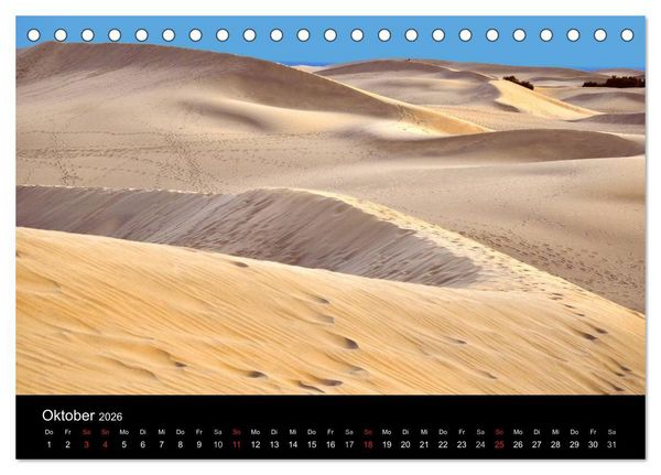 Produktbild: GRAN CANARIA/D&uuml;nen von Maspalomas (Tischkalender 2026 DIN A5 quer), CALVENDO Monatskalender
