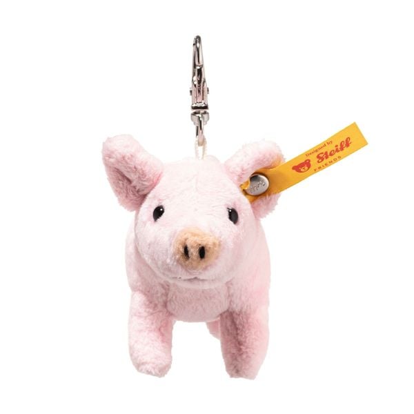 Produktbild: Steiff 112652 - Anh&auml;nger Gl&uuml;cksbringer Schwein, rosa, Pl&uuml;sch-Schl&uuml;sselanh&auml;nger, 9 cm