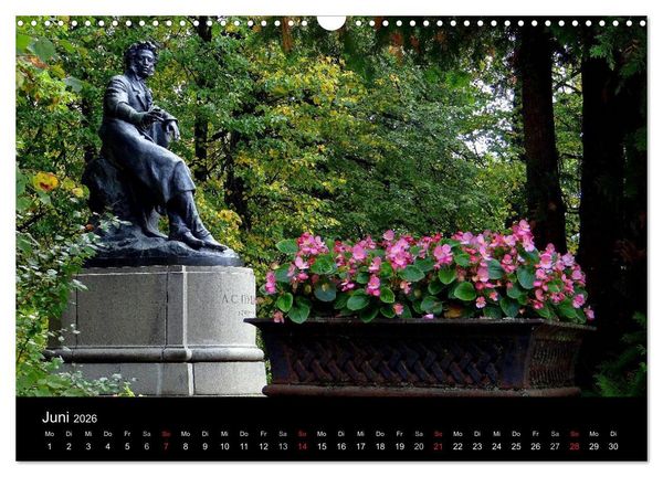 Produktbild: PUSCHKINS RUSSLAND (Wandkalender 2026 DIN A3 quer), CALVENDO Monatskalender