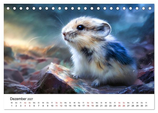 Produktbild: Lemminge - Kleine Helden der Tundra (Tischkalender 2027 DIN A5 quer), CALVENDO Monatskalender