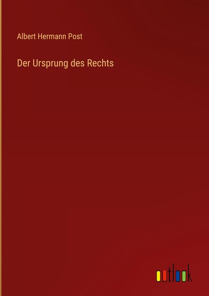 Produktbild: Der Ursprung des Rechts