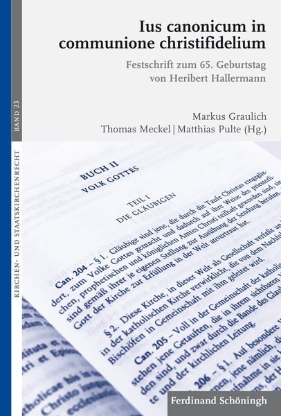 Produktbild: Ius canonicum in communione christifidelium