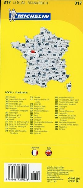 Produktbild: Michelin Westliches Loiretal - Anjou