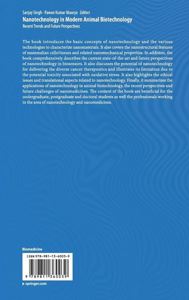 Produktbild: Nanotechnology in Modern Animal Biotechnology