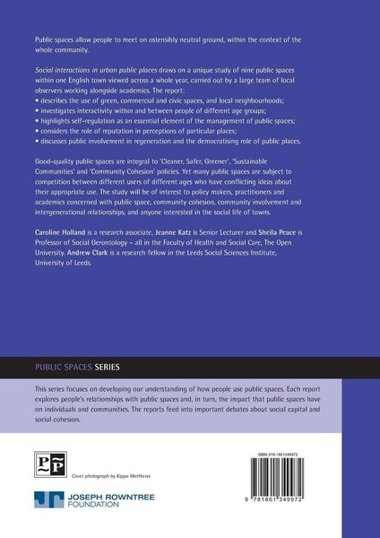 Produktbild: Social interactions in urban public places