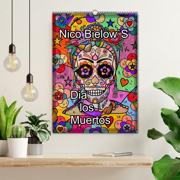 Produktbild: Nico Bielows Dia los Muertos (Wandkalender 2026 DIN A2 hoch), CALVENDO Monatskalender