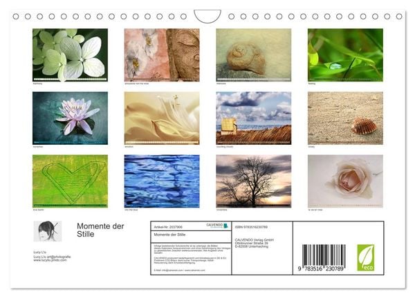 Produktbild: Momente der Stille (Wandkalender 2026 DIN A4 quer), CALVENDO Monatskalender