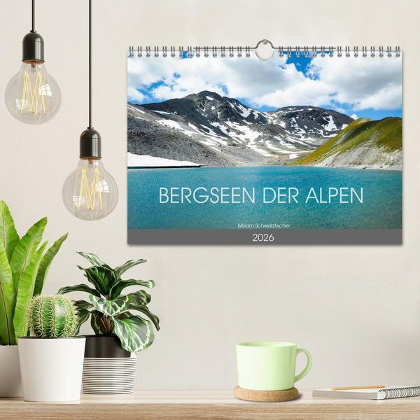 Produktbild: Bergseen der Alpen (Wandkalender 2026 DIN A4 quer), CALVENDO Monatskalender