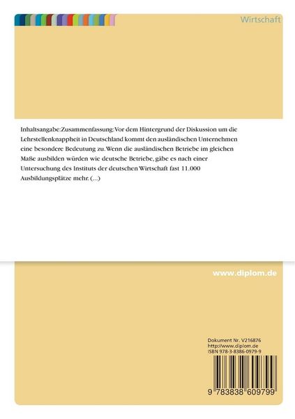Produktbild: Erschlie&szlig;ung des Ausbildungspotentials in Unternehmen T&uuml;rkischer Selbst&auml;ndiger