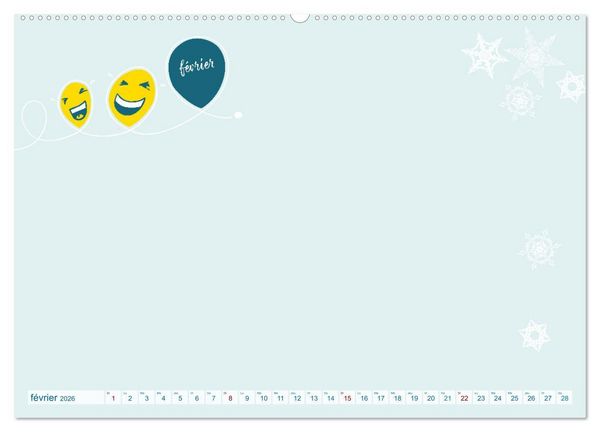 Produktbild: 12 x collage de blagues - calendrier de bricolage (Calendrier mural 2026 DIN A2 vertical) calendrier de bureau