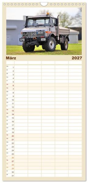 Produktbild: Familienplaner 2027 - Universalmotorger&auml;te Eine Stern-Parade mit 5 Spalten (Wandkalender, 21 x 45 cm) CALVENDO