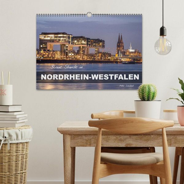 Produktbild: Blaue Stunde in Nordrhein-Westfalen (Wandkalender 2026 DIN A3 quer), CALVENDO Monatskalender