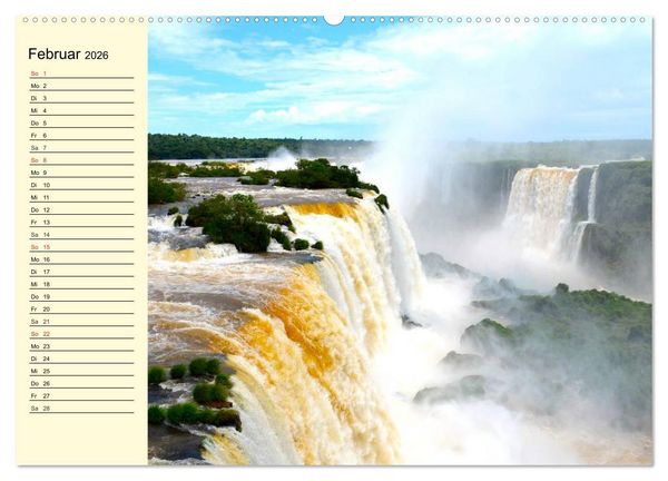 Produktbild: Brasilien. Faszinierend und gro&szlig; wie ein Kontinent (hochwertiger Premium Wandkalender 2026 DIN A2 quer), Kunstdruck in Hochglanz