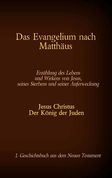 Produktbild: Das Evangelium nach Matth&auml;us