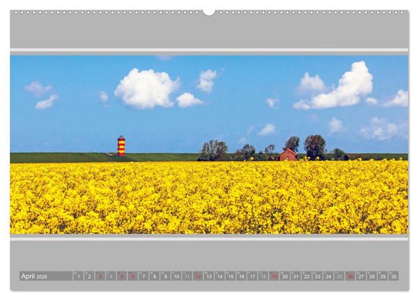 Produktbild: Der Pilsumer Leuchtturm (Wandkalender 2026 DIN A2 quer), CALVENDO Monatskalender