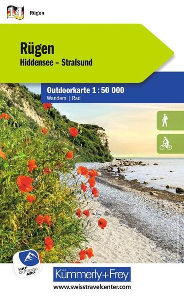 Kümmerly+Frey Outdoorkarte Deutschland 14 Rügen 1:50.000, Sonstige von , Kümmerly+Frey, 978-3-259-30036-7