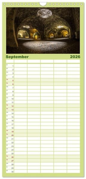 Produktbild: Familienplaner 2026 - Schaffhausen - n&ouml;rdlichste Stadt der Schweiz mit 5 Spalten (Wandkalender, 21 x 45 cm) CALVENDO