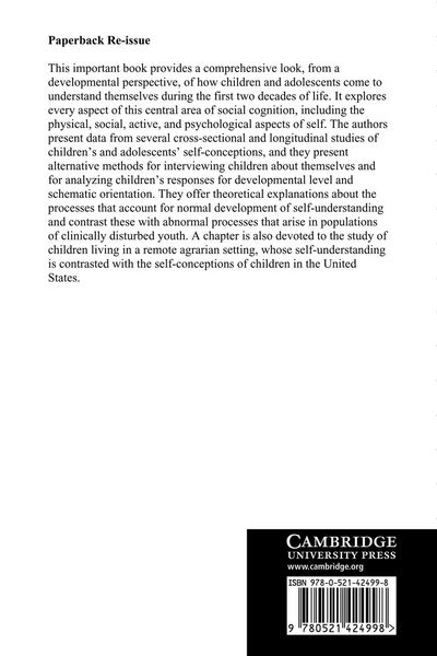 Produktbild: Self-Understanding in Childhood and Adolescence