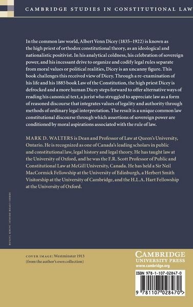 Produktbild: A.V. Dicey and the Common Law Constitutional Tradition