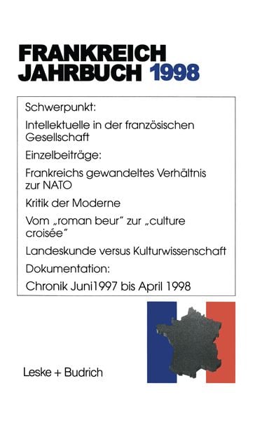Frankreich-Jahrbuch 1998, Taschenbuch von Lothar Albertin , Wolfgang Asholt , Hans Manfred Bock , Marieluise Christadler , Ingo Kolboom, VS Verlag für