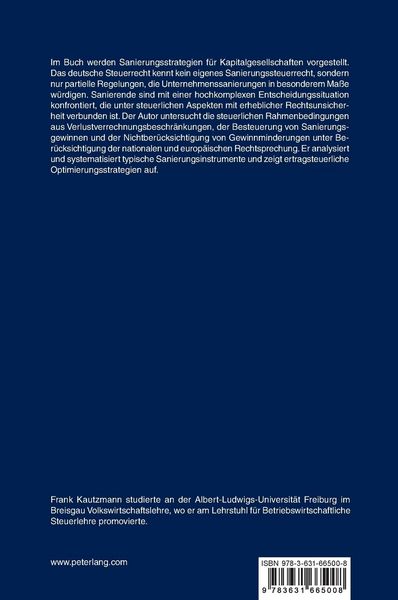 Produktbild: Ertragsteueroptimale Sanierungsstrategien f&uuml;r Kapitalgesellschaften