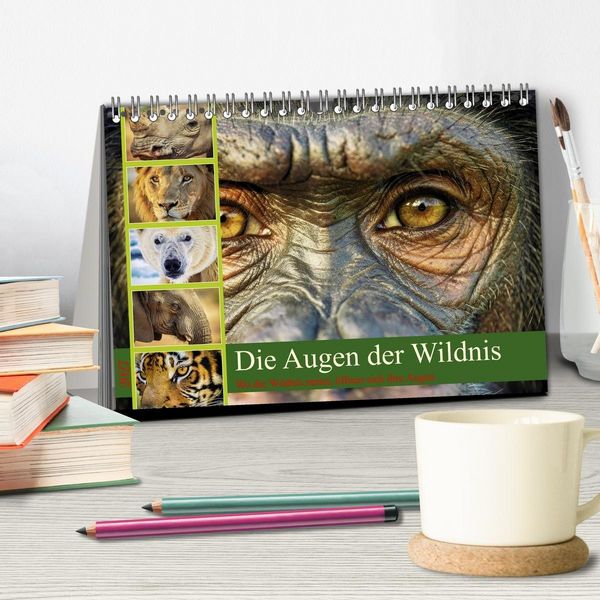 Produktbild: Die Augen der Wildnis (Tischkalender 2027 DIN A5 quer), CALVENDO Monatskalender