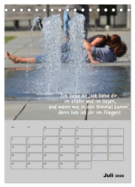Produktbild: Berliner Stra&szlig;enfoto Kalender 2026 (Tischkalender 2026 DIN A5 hoch), CALVENDO Monatskalender