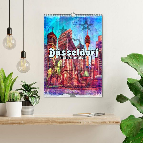Produktbild: D&uuml;sseldorf die Stadt am Rhein (Wandkalender 2026 DIN A3 hoch), CALVENDO Monatskalender