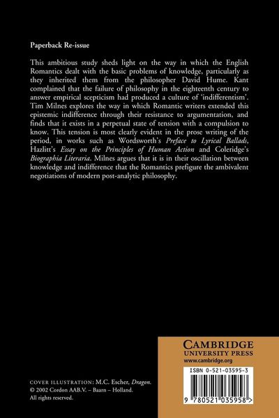 Produktbild: Knowledge and Indifference in English Romantic Prose