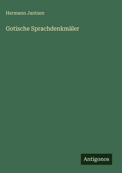 Produktbild: Gotische Sprachdenkm&auml;ler