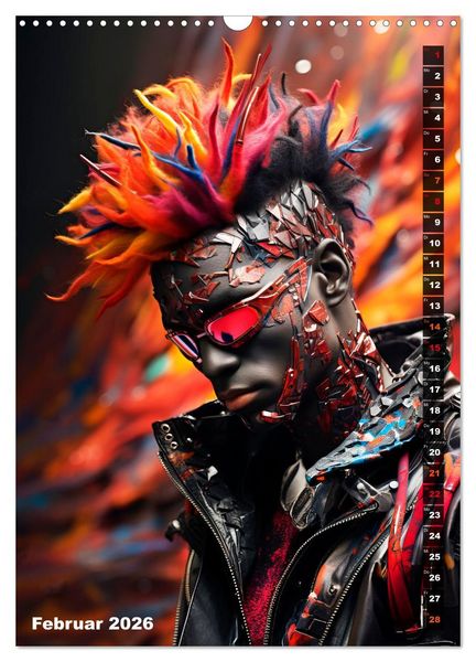 Produktbild: CYBERPUNK Urcoole Typen (Wandkalender 2026 DIN A3 hoch), CALVENDO Monatskalender