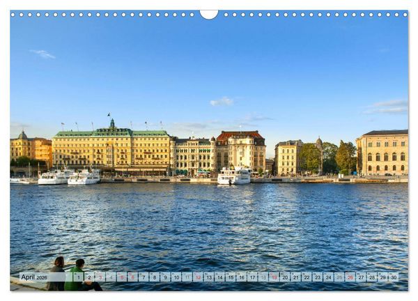 Produktbild: Stockholm - Maritime Ansichten (Wandkalender 2026 DIN A3 quer), CALVENDO Monatskalender