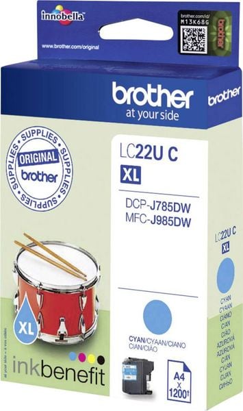 Brother Druckerpatrone LC-22U C Original Cyan LC22UC