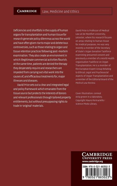 Produktbild: Human Tissue in Transplantation and Research