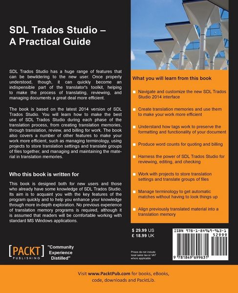 Produktbild: SDL Trados Studio - A Practical Guide
