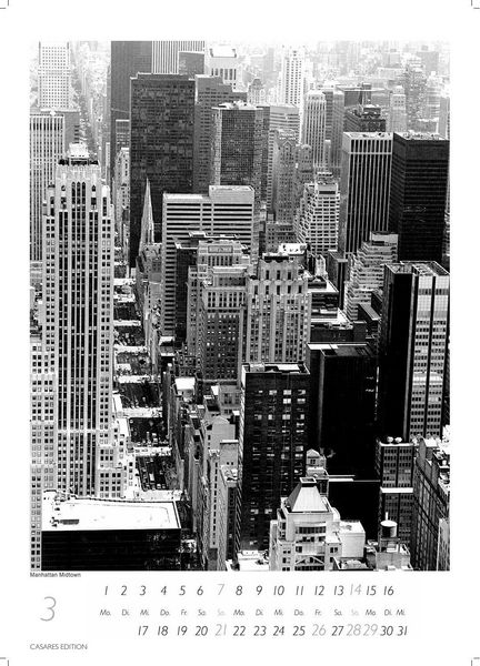 Produktbild: New York schwarz-weiss Kalender 2027 &ndash; Wandkalender | Fotokalender Nordamerika 59x42cm Grosses Format - Eleganter Schwarz-Wei&szlig;-Print mit beeindruckenden New York City Motiven