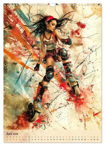 Produktbild: Rollerblades - einfach cool (Wandkalender 2026 DIN A3 hoch), CALVENDO Monatskalender