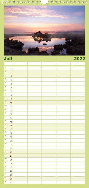 Produktbild: New Forest - England - Familienplaner hoch (Wandkalender 2022 , 21 cm x 45 cm, hoch)