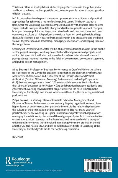 Produktbild: Creating an Effective Public Sector