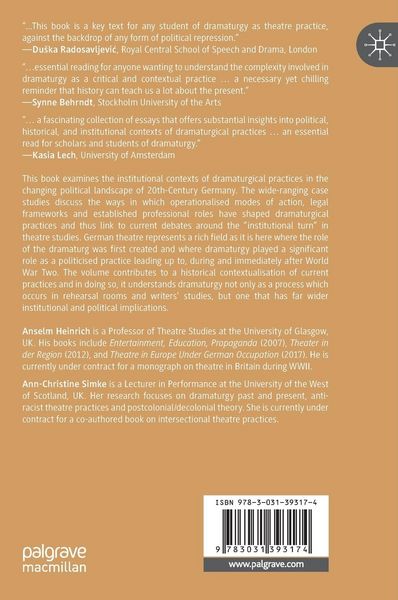 Produktbild: Dramaturgies of War
