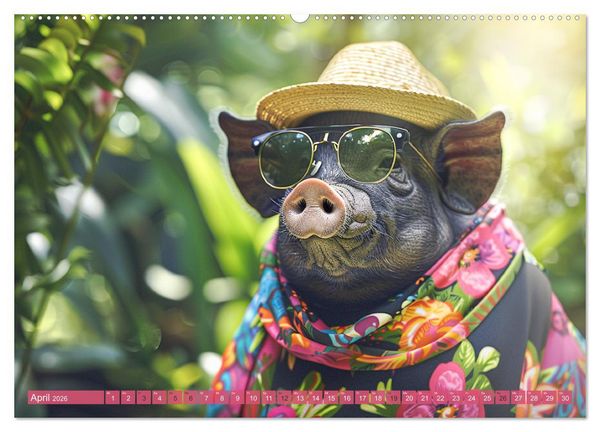 Produktbild: Big & Beautiful. Tierische Plus Size Models. Elefanten und Co. (hochwertiger Premium Wandkalender 2026 DIN A2 quer), Kunstdruck in Hochglanz