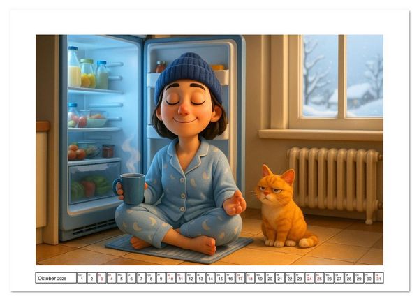 Produktbild: K&auml;lteanbeter (Tischkalender 2026 DIN A5 quer), CALVENDO Monatskalender
