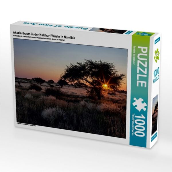 Produktbild: CALVENDO Puzzle Akazienbaum in der Kalahari-W&uuml;ste in Namibia | 1000 Teile Lege-Gr&ouml;&szlig;e 64x48cm Foto-Puzzle f&uuml;r gl&uuml;ckliche Stunden