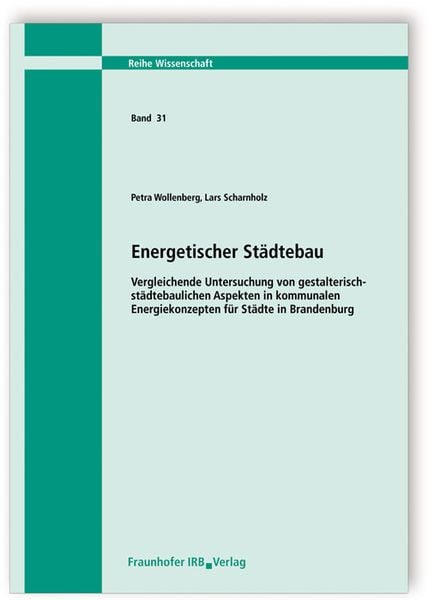 Produktbild: Wollenberg, P: Energetischer St&auml;dtebau